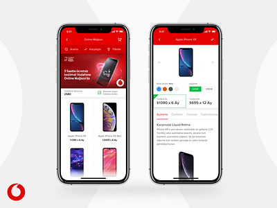 Vodafone Designathon - 3rd Winner 🥉🏆🎉 [ E-Shop Mobile App ] design designathon e commerce e shop hackathon invision studio ios mobile application iphone x mobile app mobile shop presentation product detail purchase store app ui design user experience ux design vodafone vodafone yanımda winner