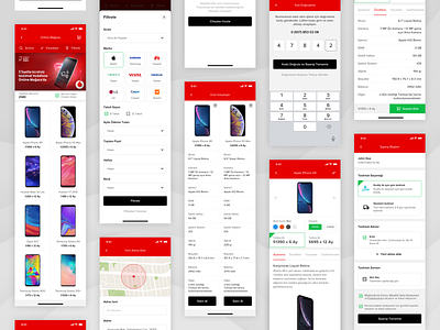 Vodafone Yanımda - E-Shop [ Mobile App ] cart cellular compare design detail e commerce app e shop invision studio ios iphone x mobile app mobile data app mobile device mobile shop order sketch store app ui ux vodafone