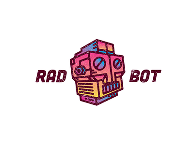 Rad Bot droid graphic design illustration illustrator logo logo design logotype rad robot robots