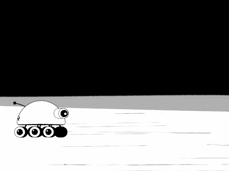 Lunar rovers 2d animation animation coldwar design illustration illustrator usa ussr vector