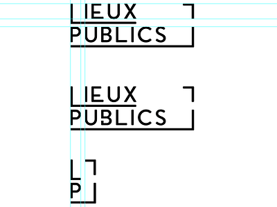 Logotype Lieux Publics design graphique graphic design identité visuelle logotype visual identity