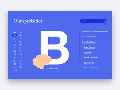 Children's Hospital Filter animation design illustration minimal type typography ui ux web website