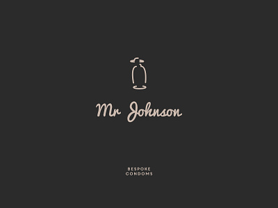 Mr.Johnson - Bespoke condoms logo brand design brand identity branding condoms design icon illustration logo logotype minimalism typography
