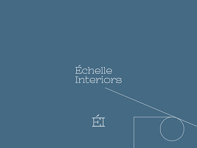 Echelle Interiors Logo and Branding brand design brand identity branding design icon interior interior design logo logo design logotype minimalism room space vector