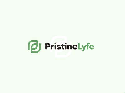 PristineLyfe - logo & branding air brand design brand identity branding clean air design disinfectant disinfection graphic design leaf logo logotype minimalism nature ozone vector