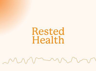 Rested Health - Logo, Branding & Website design brand design brand identity branding design energy graphic design health joy logo minimalism morning rest rested health sleep