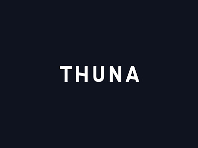 Thuna - logo for online shoe brand brand design brand identity branding design logo logotype shoe brand typographic logo typography design