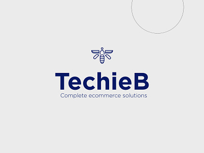 Techie B logo adobeillustrator bee brand design brand identity branding customer design ecommerce illustration logo logotype minimalism typography