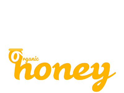 Organic Honey bee food honey logo natural nature orange organic pot
