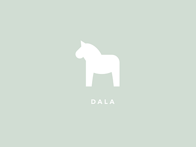 Dala branding clean design horse identity illustration logo minimalism neutral scandinavian simple swedish
