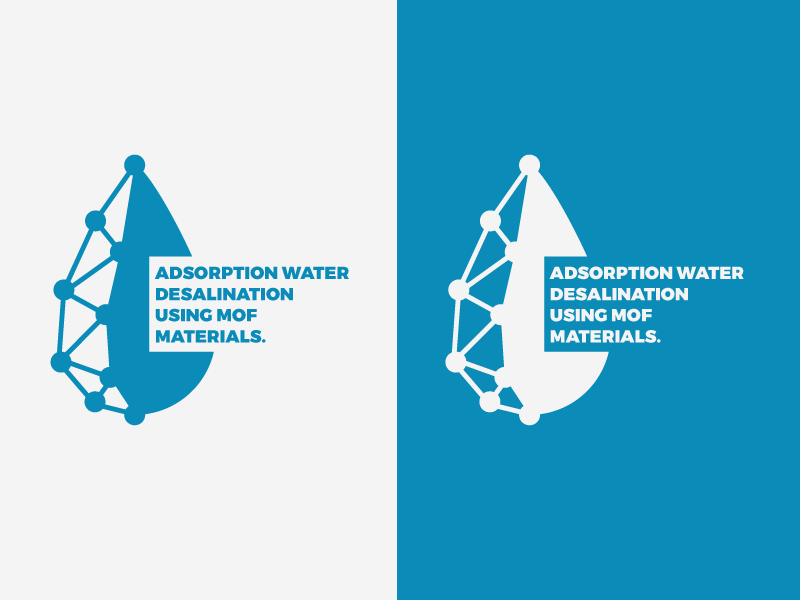 MOF Logo points text water blue 2d branding logo