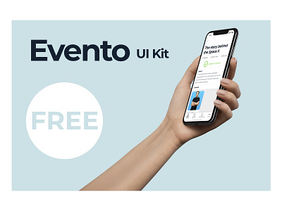 Evento UI Kit [FREE] 2d android design event free ios mobile screen ui ui kits ux