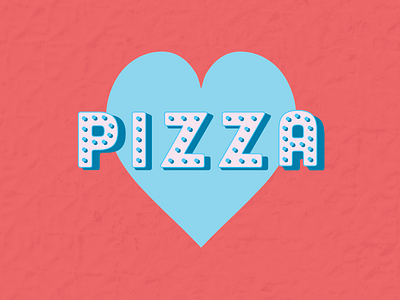 anti valentine heart lettering pizza shadow texture valentine