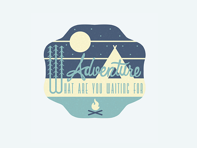 Adventure Sticker adventure lettering sticker type typography