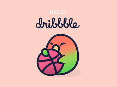 Hello Dribbble! adobe bird debutshot hello dribbble illustration pet