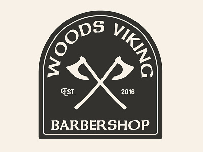 Woods Viking Apparel Design branding design flat illustration logo vector