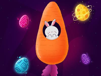 Space Bunny bunny pascua easter