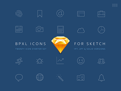 BPXL Icons for Sketch
