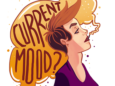 Current Mood design digital art illustration typography