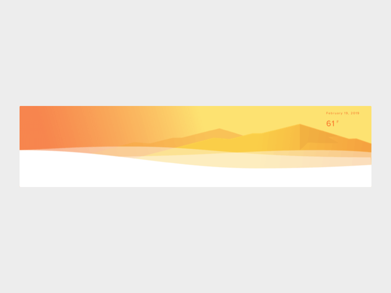 One Day for Digital Billboard Header animation design illustration landscape sunlight