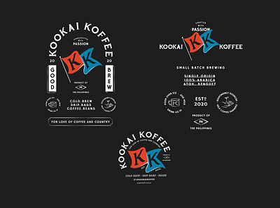 Kookai Koffee branding coffee design identitydesign illustration logo typography vector