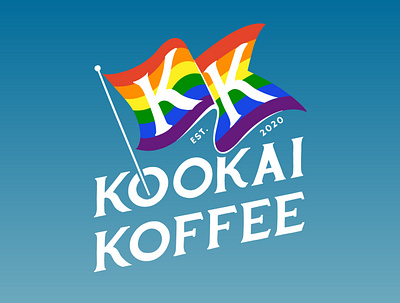 Kookai Koffee Pride branding design illustration logo pride typography vector