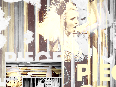 Piece of Me britney spears photoshop yellow manipulation abstract typography photography