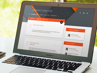 Discussions desktop material design ui