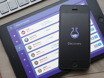 Discovery App app dashboard twitter ui