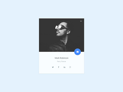 Profile Card card material design profile ui