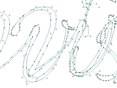 Wish Constellation bezier clusterfuck draft fontlab lettering