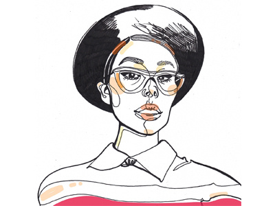 Sonia Plakidyuk beauty fashion girl illustration make sketch up