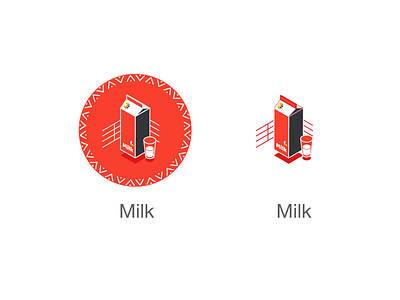 milk icon 2d abstract artdirection branding cow farm flat glass icon illustration isometric art milk ui vector