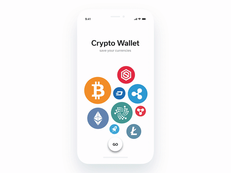Crypto Wallet animation app app design cryptocurrencies daily ui flat design interface interface design motion motion design ui