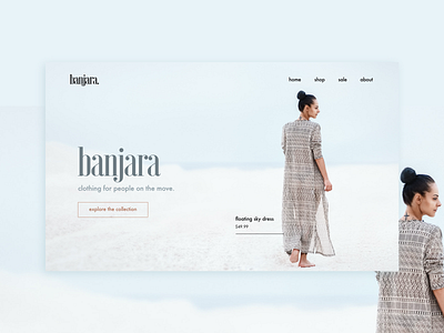 Ecommerce Homepage Header (concept) branding daily 100 challenge design ecommerce ecommerce business ecommerce design fashion fashion brand home page shopify typography ui ux