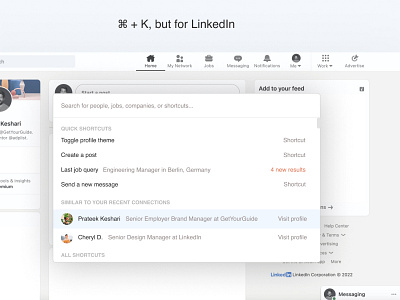 Spotligth search concept for LinkedIn daily 100 challenge design ui uidesign uiux ux