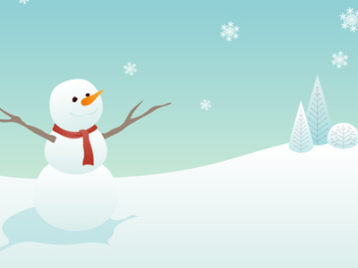 Snowman character christmas illustration vector