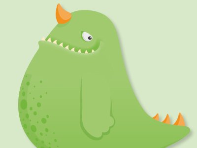 Monster: Bert character illustration monster vector