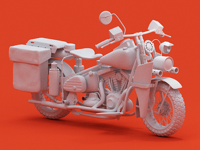 Motorcycle 3d blender cg cgi digital lighting modeling
