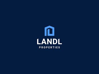 Landl Properties logo brand branding design illustration limely logo properties property