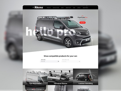 Van Accessories Website design limely ui ux web web design website