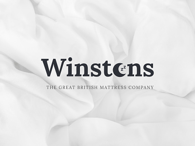 Winstons bedding branding design dribbble limely logo mattress