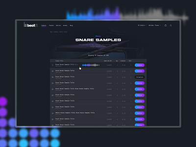 Beat It - Music samples download site branding design illustration limely web design website