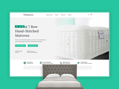 Mattress & Bed website branding design limely web design website