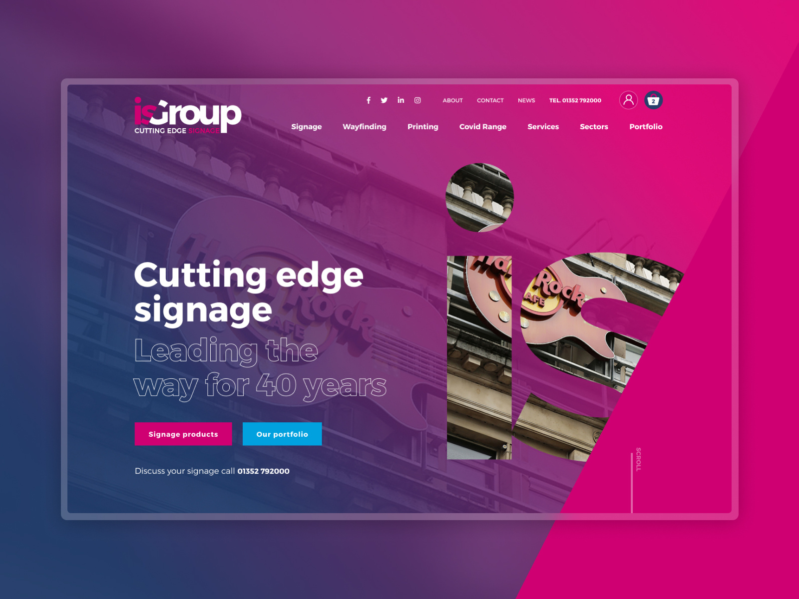 Colourful Signage site by Limely on Dribbble