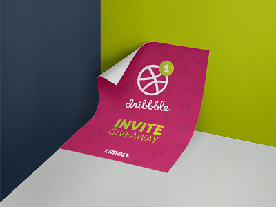 Dribbble Invite Giveaway (Ends 7th April 2017) account debut draft dribbble free giveaway invite invites limely new poster shot