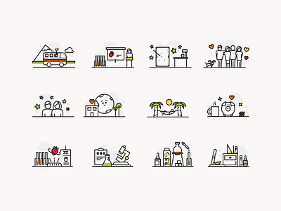 Iconography set branding design dribbble icon iconography iconography graphic illustration limely ui