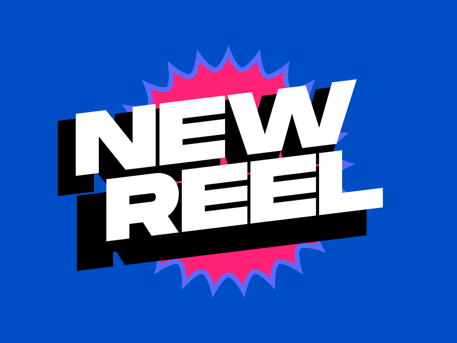 New Reel Sticker 2danimation after effects animation design gif loop mograph motion design motion graphics motiondesign motiontype type typeface typography