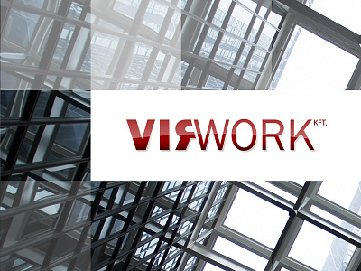Virwork Logo architecture building graphic design logo design
