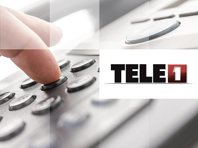 Tele 1 Logo call center graphic design logo design telecommunication